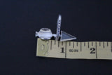 Sterling Silver 925 ring Adjustable with pomegranate and red quartz