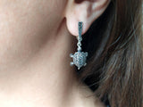 Tortoise earrings SILVER 925 turtle