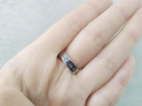 Vintage ring sterling silver 925 purple amethyst gemstone