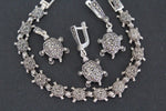 Tortoise earrings SILVER 925 turtle
