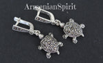Tortoise earrings SILVER 925 turtle
