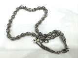 Rosary prayer oval beads Sterling silver 925 simple design Armenian