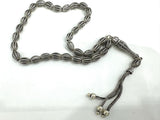 Rosary prayer oval beads Sterling silver 925 simple design Armenian