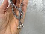 Rosary prayer oval beads Sterling silver 925 simple design Armenian