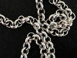 Very long chain 22 inch with Cross Silver 925 Eternity sign Symbol