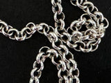Very long chain 22 inch with Cross Silver 925 Eternity sign Symbol