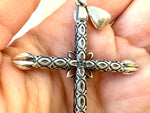Women cross Large Sterling silver 925 Religious gifts Christian