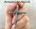 Women cross Large Sterling silver 925 Religious gifts Christian