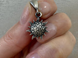Sun tiny pendant Sterling silver 925 Armenian jewelry