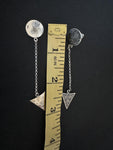 Very long earrings sterling silver 925 Armenian handmade