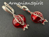 Pomegranate Earrings Silver 925 Armenian Jewelry