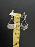 Armenian alphabet earrings Sterling silver 925 jewelry with letters