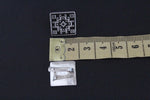 Small earrings carpet pattern Sterling silver 925 Armenian jewelry