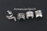 Set of 4 cuff earrings Sterling silver 925 for non pierced ears