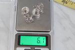 Set of 4 cuff earrings Sterling silver 925 for non pierced ears