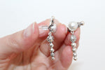 Vintage inspired small hoop earrings stud and ring SILVER 925