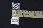 Small earrings carpet pattern Sterling silver 925 Armenian jewelry