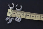 Set of 4 cuff earrings Sterling silver 925 for non pierced ears
