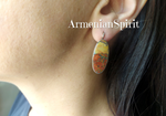 Buy maligano earrings. Earrings with maligano jasper buy online worldwide shipping. The earrings are made of silver 925. One of a kind jewelry Armenian artisans.