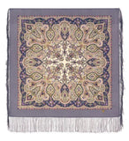 Sheep-wool-delicate-shawl-with-lavender-ornaments