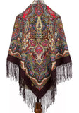 Perfect shawl for chilly evenings. Very beautiful shawl and extremely soft. I wear it on the beach during walks — it feels cozy and warm without being heavy.