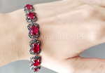 Searching for a store like Ruby lane jewelry store where you can buy jewelry with gemstones? In our Armenian silver store you can buy marcasite bracelets made of sterling silver with different stones red, blue, green, black and white. The bracelet is made in a shape of buterflies which are attached to each other. This luxury bracelet with gemstones is the best gift for beloved woman wife, girlfriend, mother.