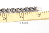 This beautiful silver 925 bracelet features deep navy blue topaz stones that add a touch of elegance to your look. The Armenian Spirit design is carefully crafted for a unique and timeless piece. Choose from a variety of lengths for a perfect fit. Perfect for formal occasions or everyday wear.