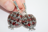 Pomegranate Silver 925 Pendant zircon