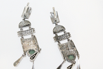 Earrings jade Sterling silver 925