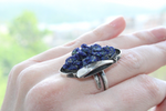 Earrings Ring pendant silver 925 lapis lazuli Armenian Spirit