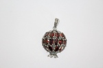 Pomegranate Silver 925 earring ring pendant