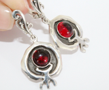 Pomegranate earrings Silver 925