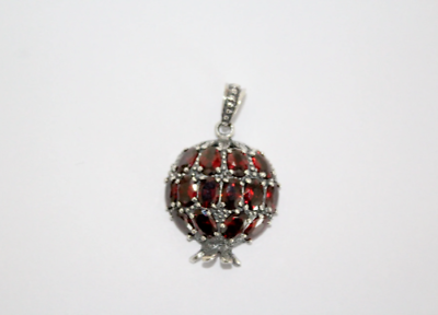 Pomegranate Silver 925 Pendant zircon