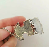 Large pendant necklace Silver 925