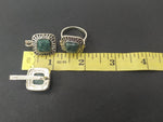 Silver 925 Earrings Ring agate