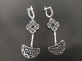 SET Earrings and Ring Silver 925 black onyx