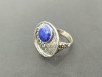 Sterling silver 925 lapis lazuli Earrings Ring