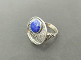 Sterling silver 925 lapis lazuli Earrings Ring