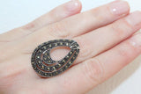 Silver 925 Ring marcasite