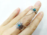 Ring adjustable Sterling Silver 925 turquoise