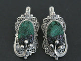 Discover the charm of Armenian craftsmanship with our 925 silver jewelry. Adorn yourself with the unique blend of velvet green malachite earrings and vintage filigree. Embrace the nostalgia of your grandmother's tresury box with every piece. Shop now for high-quality, timeless pieces. Buy malachite birthstone natural with sterling silver 925 from etsy or ebay.