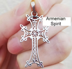 Discover the cultural beauty of Armenia with the Cross Sterling Silver 925 Armenian Spirit. This traditional Armenian charm cross is perfect for both men and women, adding a touch of elegance to any outfit. Made with high-quality 925 sterling silver, it is a timeless piece that will last a lifetime.