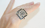 Earrings ring sterling silver 925 Armenian Spirit