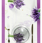 SET 2 Table runners 100% cotton French Provence lavender