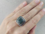 Silver 925 Earrings Ring agate
