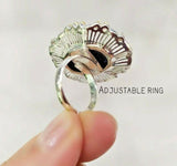 Silver 925 gold plated Big Earrings Ring Pendant