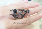 Ring Silver 925 garnet Jewelry