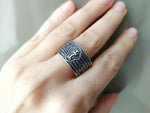 Men Ring cross Prayer Sterling Silver 925