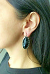 Earrings Silver 925 Black onyx Armenian Spirit