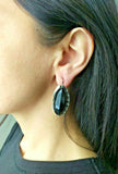 Earrings Silver 925 Black onyx Armenian Spirit